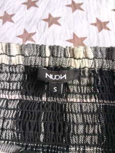 Plaid Mini Dress with Pleated Skirt
