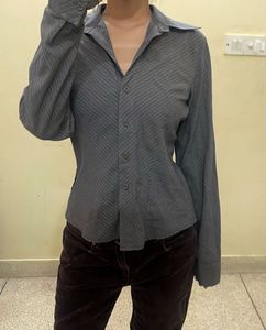 Chic Black Ruched &amp; stripe tops(Combo)