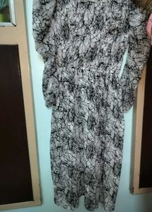 Stylish Abstract Print Dress