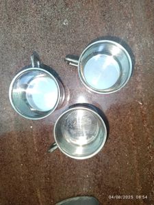 Pack Of 3 Steel Mugs