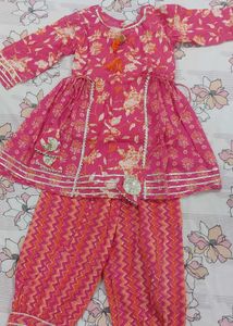 Very Beautiful Ethinc Kurta Set For 3-5 Years Old