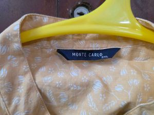 Monte carlo orange formal shirt