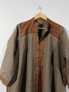 Khaki Brown Printed Kurti (Unisex, Man &amp; Woman)