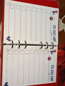 Red Binder Pouch with K-Pop Autograph