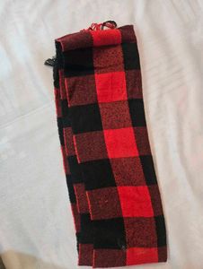 Red &amp; Black Buffalo Check Scarf