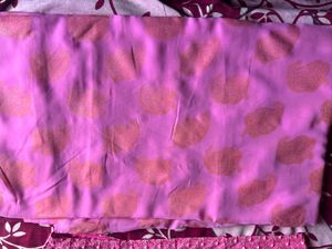 pink saree and blouse