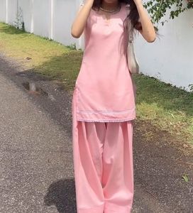 Pink Farsi Kurta Set