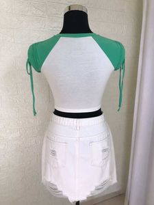 Green Cute Crop Top
