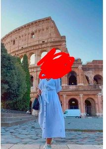 Casual White Button-Down Dress