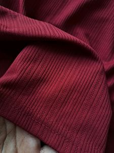 Sheer Maroon Top