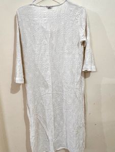 White Chikankari Kurta