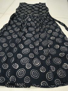 Black &amp; White Printed Maxi Dress