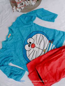 Doraemon Pajama Set - Cute and Comfy!