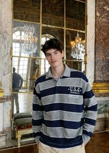 Men's Striped Polo Shirt