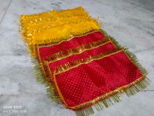 red and yellow Bhagwan Ji chunri