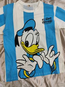 Vintage Donald Duck Striped T-Shirt