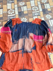 Vibrant Abstract Print Kurta