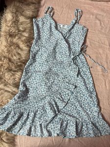 Floral Print Wrap Dress