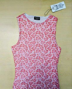 Semi-Sheer Split Dress