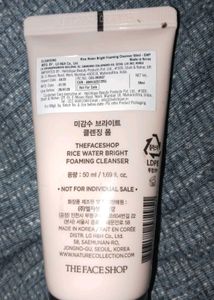 The Face Shop Rice Water Foaming Cleanser combo