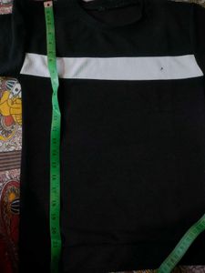 Men's Black &amp; White Striped T-Shirt