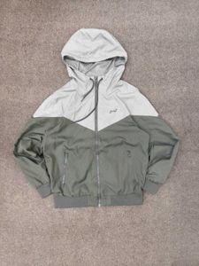 Men's Color Block Hooded Jacket