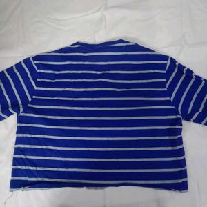 Blue Crop Top