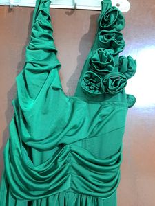 Party Dress (Dark Green Color)