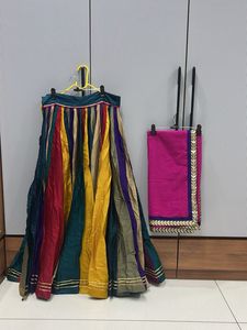 Multi Navratri chaniya &amp; dupatta 🧣