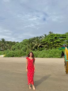 Chic Red Floral Maxi Dress