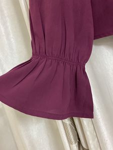 Purple Top High Neck