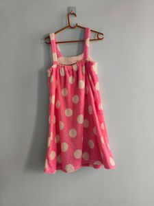 Cute Pink Polka Dot Bath Robe