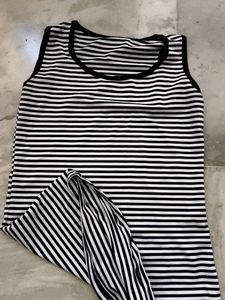 Striped sleeveless top