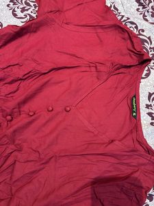 Maroon Casual Top