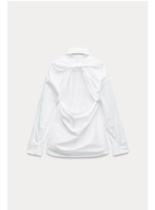 Zara Oversized White Backless Shirt