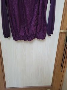 Elegant wine color Lace Top Never Used 💜