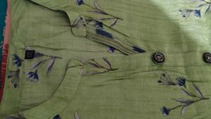fix rate Light Green Floral Kurta Set