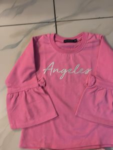 Pink "Angeles" Sweatshirt &amp; Joggers Set