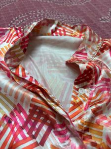 Vibrant Printed Button-Up Shirt