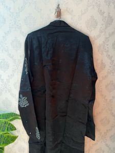 Black Embroidered Kurta