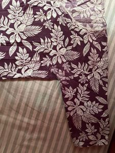 Floral Print Cotton Kurta