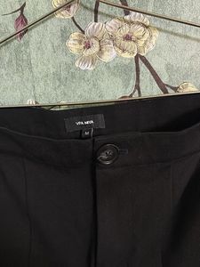 Women's Black Flared Split Pants