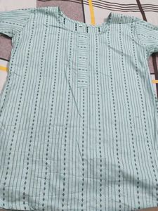 Light Blue Striped Kurta