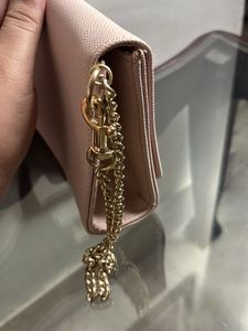 Michael Kors Pink Textured Clutch