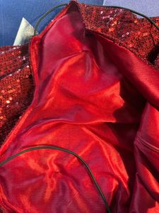 Sequin Sparkle Red Gown