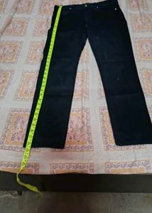 Men's Wide Leg Black Jeans