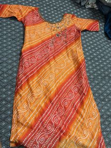 Vibrant Bandhani Print Kurta