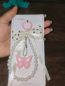 Cute Coquette Pearl Bow Charm