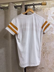 AUSK White &amp; yellow Striped T-Shirt