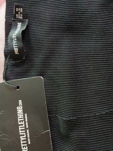 Black Ribbed Bodysuit